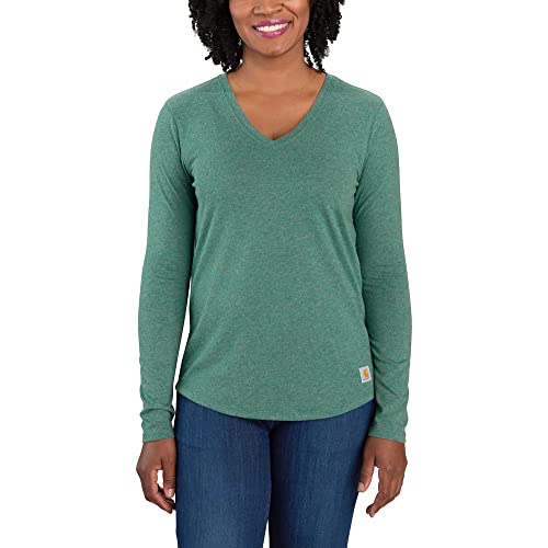 Carhartt Women's Relaxed Fit Midweight V Neck Shirt