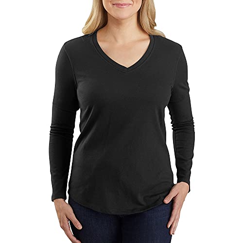 Carhartt Women's Relaxed Fit Midweight V Neck Shirt