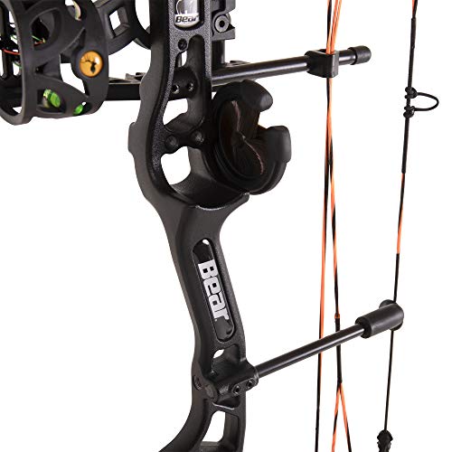 Bear Archery Royale Ready to Hunt Compound Bow Package for Adults and Youth, 12”- 27” Draw Length, 5-50 Lbs Draw Weight, Up to 290 FPS, Limbs Made in USA, Limited Life-Time Warranty