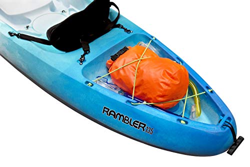 Perception Rambler | Sit on Top Tandem Kayak | Recreational Kayak for Two | Storage with Tie Downs