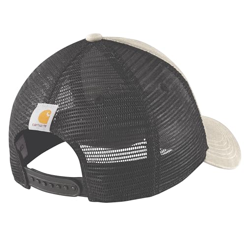 Carhartt Men's Canvas Mesh-Back Logo Graphic Cap