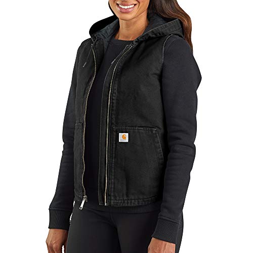 Carhartt Women's Washed Duck Hooded Insulated Vest