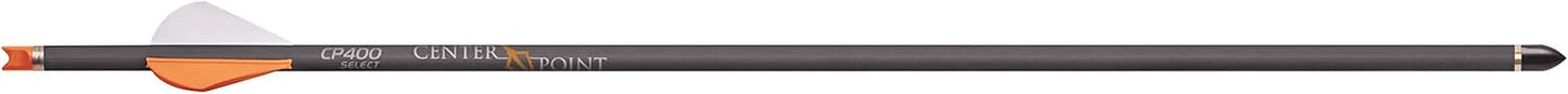 CenterPoint Archery CP400 Select 400-Grain 20-Inch Carbon Arrows AXCCA20TPK, Pack of 6