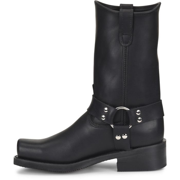Double-H Barry 11" Harness Boots for Men - Leather, with PermaFresh Cushioned Insole and Slip-Resistant Outsole, Made in USA