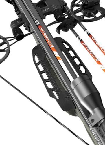 Barnett Archery Hyper XP 405 Crossbow with Two Hyperflite 22" Arrows, Illuminated 4X32mm Scope, and Rope Cocking Device, and Lightweight Side Mount Quiver