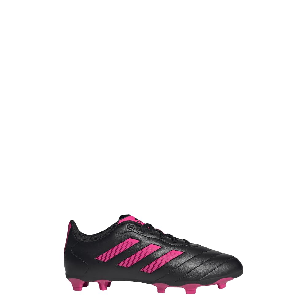 adidas Soccer Goletto VIII Firm Ground Cleats (Toddler/Little Kid/Big Kid) Black/Team Shock Pink 2/Black 1.5 Little Kid M