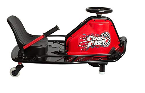 Razor Crazy Cart Sport - 24V Electric Drifting Go Kart, Variable Speed, Up to 12 mph, Up To 40 Minutes of Continuous Use, Drift Bar for Controlled Drifts, Ages 9+