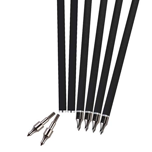REEGOX Crossbow Bolts 16/18/20 inch Bio Crossbow Arrows with Moon Nocks and Removable Tips (Pack of 12)