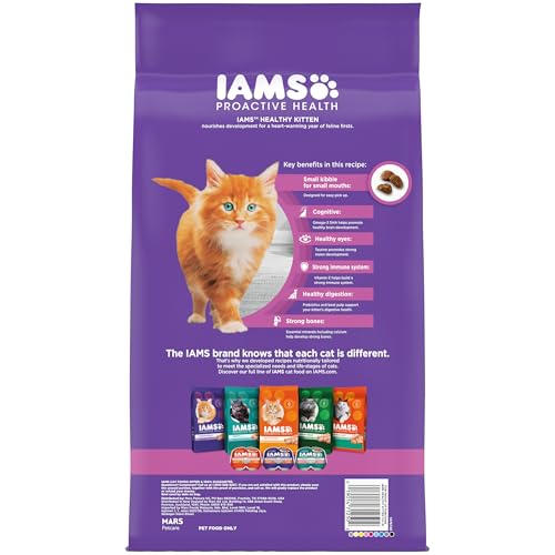 IAMS Proactive Health Healthy Kitten Dry Cat Food with Chicken, 16 lb. Bag