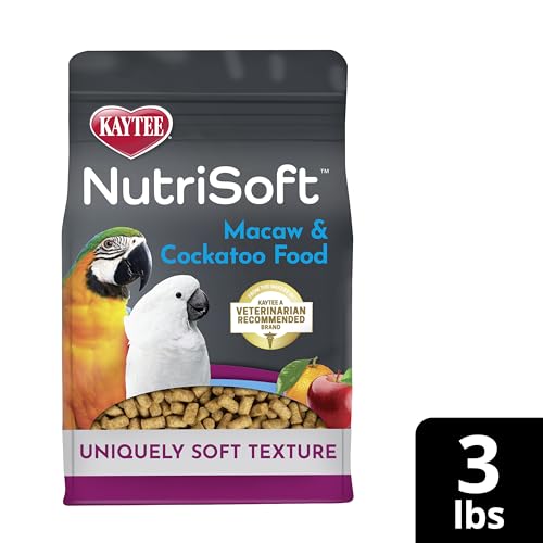 Kaytee Nutri Soft Pet Parrot & Conure Bird Food, 3 Pound
