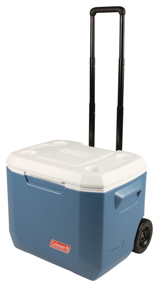 Coleman Insulated Can Cooler: 50 Quart Xtreme 5 Day Wheeled Cooler, Insulated Cooler with Wheels Keeps Ice for 5 Days, Portable Rolling Hard Cooler