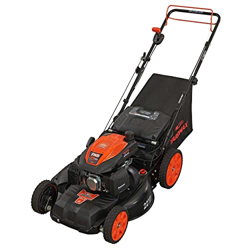 YARDMAX 22 in. 201cc Select PACE 6 Speed CVT High Wheel FWD 3-in-1 Gas Walk Behind Self Propelled Lawn Mower, Black (YG2860)