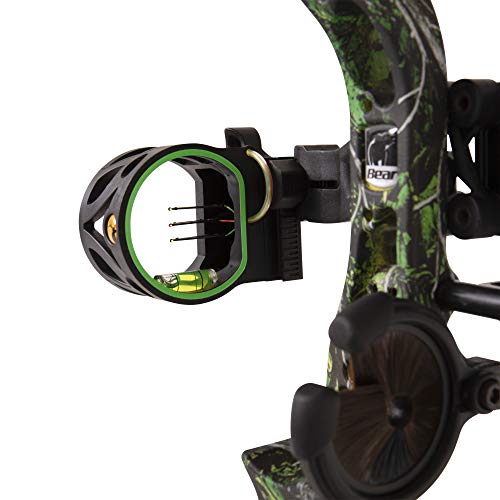Bear Archery Royale Ready to Hunt Compound Bow Package for Adults and Youth, 12”- 27” Draw Length, 5-50 Lbs Draw Weight, Up to 290 FPS, Limbs Made in USA, Limited Life-Time Warranty