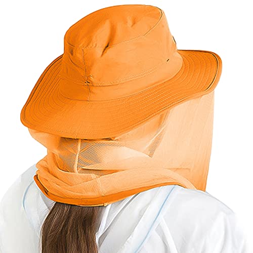 Peicees Head Net Hat for Men Women Adventure Fishing Hat Safari Hat for Hunting Camping Hiking