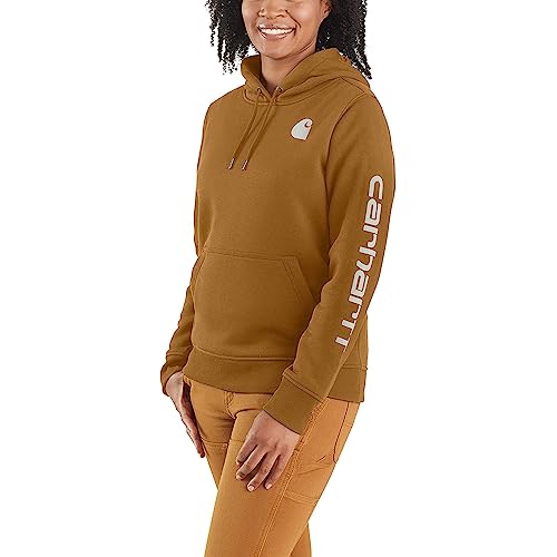 Carhartt Women's Clarksburg Graphic Sleeve Pullover Sweatshirt (Regular and Plus Sizes)
