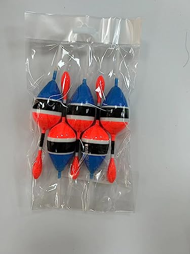THKFISH Fishing Floats Bobbers Slide Floats Balsa Fishing Bobber Slip Bobbers for Crappie Panfish Trout Bass (1/2oz 2"x5.28") (1/6 1.6"x4.8") 5Pcs