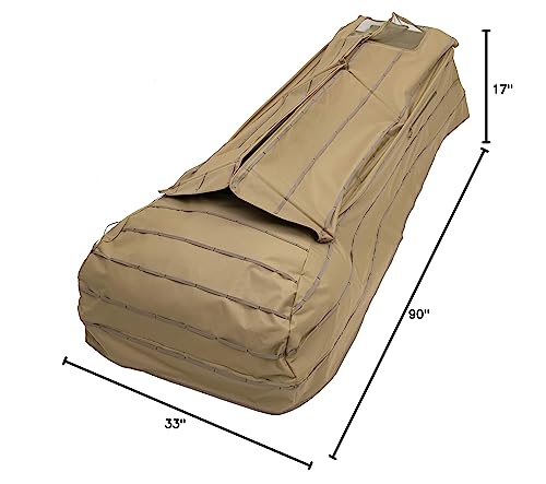 ALPS OutdoorZ Legend Layout Blind - Hunting Blind, Tan, with Zero-Gravity Chair Design, Waterproof Floor, Mesh Face Screen, Rear Zippered Door, and Backpack Carry Straps