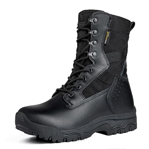 FREE SOLDIER Women’s Tactical Boots 8 Inches Lightweight Combat Boot Durable Military Work Outdoors Boots Desert Boot for Women