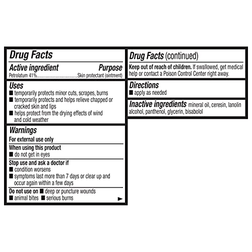 Amazon Basics Healing Ointment & Skin Protectant for Dry & Cracked Skin, Chapped Lips, Minor Cuts and Scrapes, Moisturizing Barrier Cream, Fragrance Free, 14 oz, 1-Pack