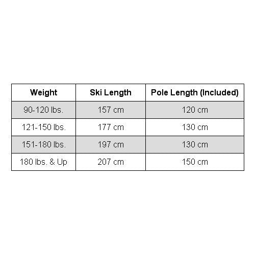 Whitewoods Adult NNN Cross Country Ski Package, 197cm - Skis, Bindings, Boots, Poles (43, 151-180 lbs.)