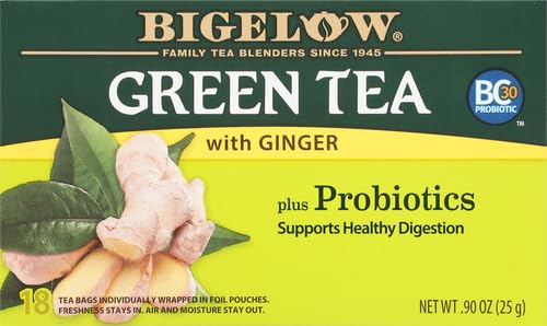 Bigelow Tea Green Tea Variety Pack, Classic Green Tea, Lemon, Pomegranate, Mint, Peach and Constant Comment Flavors, 20 Count Box (Pack of 6), 120 Total Tea Bags