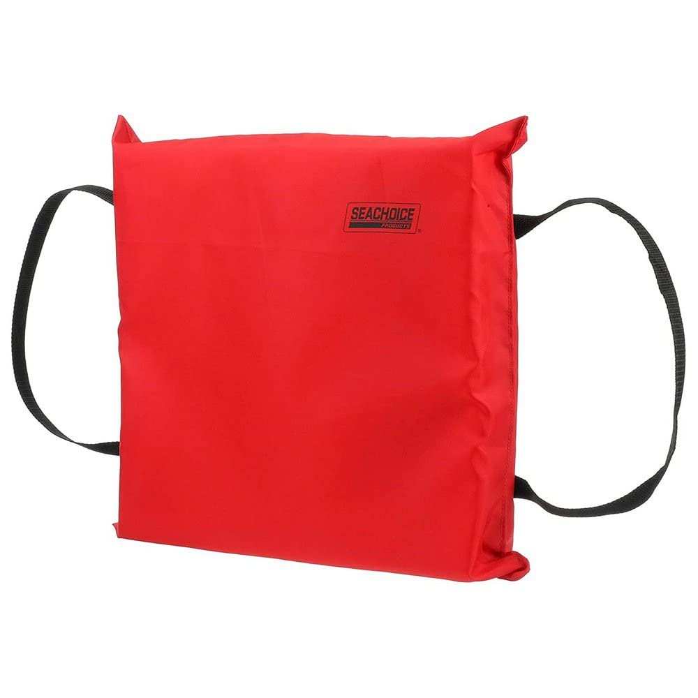 Seachoice Emergency Marine Foam Flotation Cushion, Square, 15 in. X 15 in, Red