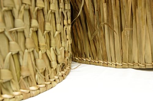 Forever Bamboo Mexican Palm Thatch Roof Runner Roll for Eco-Friendly Duck Blind Grass Tiki Hut Palapa Roofing Tiki Bars 35 in H x 8 ft L