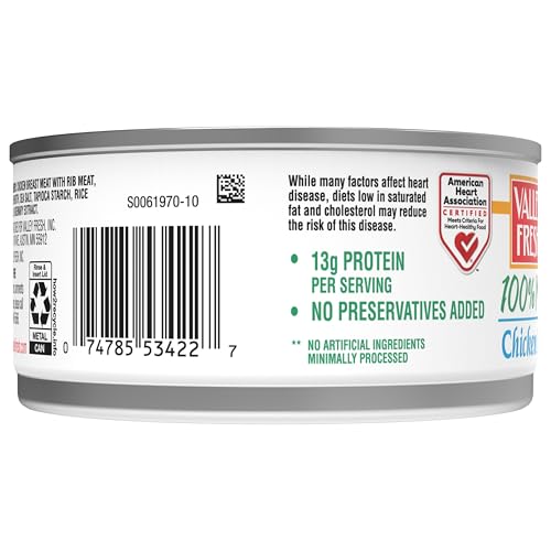 VALLEY FRESH, Chuck Chicken in Water, White & Dark, 10 Ounce (Pack of 12)