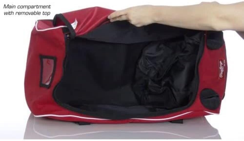 Rawlings | COVERT Duffle Equipment Bag | Baseball/Softball | Black