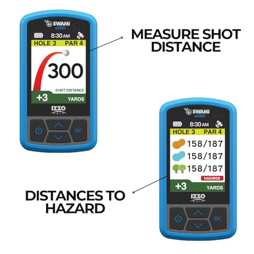 Izzo Swami 6000 Handheld Golf GPS Water-Resistant Color Display with 38,000 Course Maps & Scorekeeper