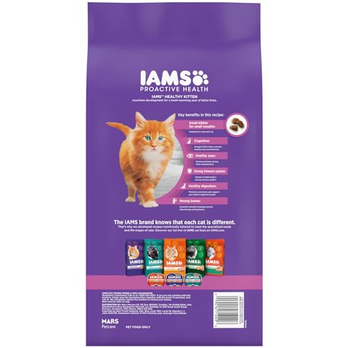 IAMS Proactive Health Healthy Kitten Dry Cat Food with Chicken, 16 lb. Bag