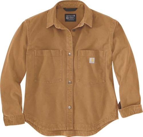 Carhartt Women's Rugged Flex Loose Fit Heavyweight Duck Overshirt