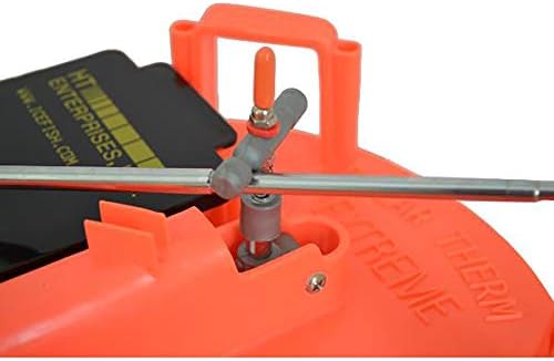 HT Enterprise PTE-200 Polar Therm Extreme Tip-Up W/ 200 ' Spool, Orange - Built in Tackle Box, Multi, one Size