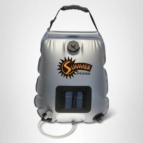 Advanced Elements 5 Gallon Summer Shower / Solar Shower,Silver/Black