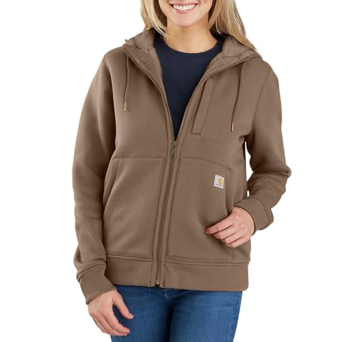 Carhartt Women's Relaxed Fit Midweight Sherpa-Lined Full-Zip Sweatshirt