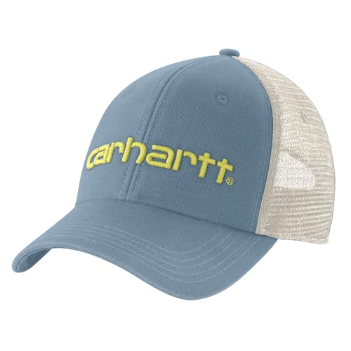 Carhartt Men's Canvas Mesh-Back Logo Graphic Cap