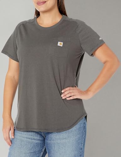 Carhatt Women's Force Relaxed Fit Midweight Pocket TShirt