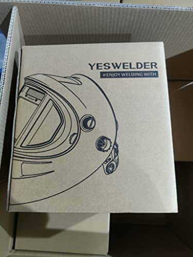 YESWELDER Large Viewing True Color Solar Powered Auto Darkening Welding Helmet with SIDE VIEW, 4 Arc Sensor Wide Shade 4/5-9/9-13 Welder Mask for TIG MIG ARC Grinding Plasma LYG-Q800D