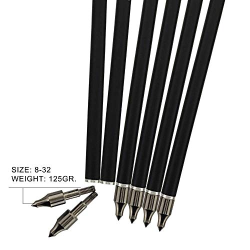 REEGOX Crossbow Bolts 16/18/20 inch Bio Crossbow Arrows with Moon Nocks and Removable Tips (Pack of 12)