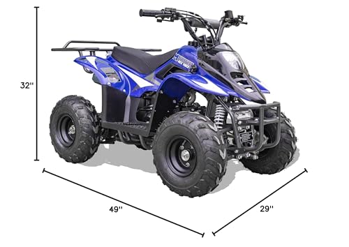MotoTec Rex 110cc 4-Stroke Kids Gas ATV Black