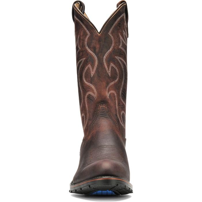 DOUBLE-H Robert Soft Toe Work Boots for Men - PermaFresh Cushioned Insole, Shock-Absorbing PU Insert, and Oil-Resistant AG7 Heel Outsole, Made in USA