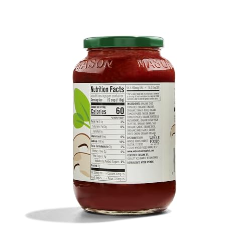 365 by Whole Foods Market, Organic Marinara Pasta Sauce, 25 OZ
