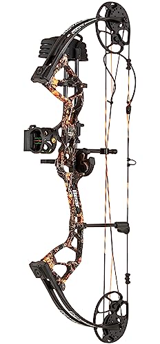 Bear Archery Royale Ready to Hunt Compound Bow Package for Adults and Youth, 12”- 27” Draw Length, 5-50 Lbs Draw Weight, Up to 290 FPS, Limbs Made in USA, Limited Life-Time Warranty