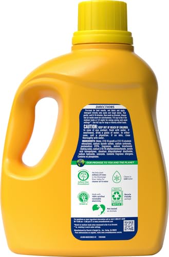 ARM & HAMMER Liquid Laundry Detergent, Clean Burst Fresh, 170 fl oz, 170 Loads