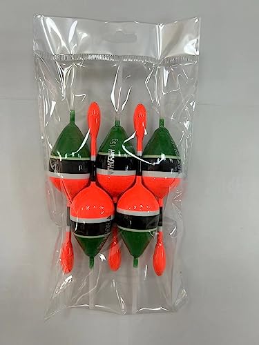 THKFISH Fishing Floats Bobbers Slide Floats Balsa Fishing Bobber Slip Bobbers for Crappie Panfish Trout Bass (1/2oz 2"x5.28") (1/6 1.6"x4.8") 5Pcs