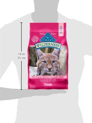 Blue Buffalo Wilderness Natural Adult Dry Cat Food, High-Protein and Grain-Free Diet, Supports Healthy Muscle Development and a Healthy Immune System, Chicken, 12-lb. Bag