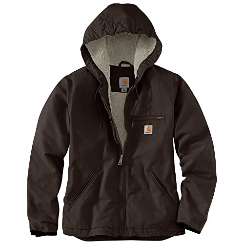 Carhartt Women's Loose Fit Washed Duck Sherpa Lined Jacket