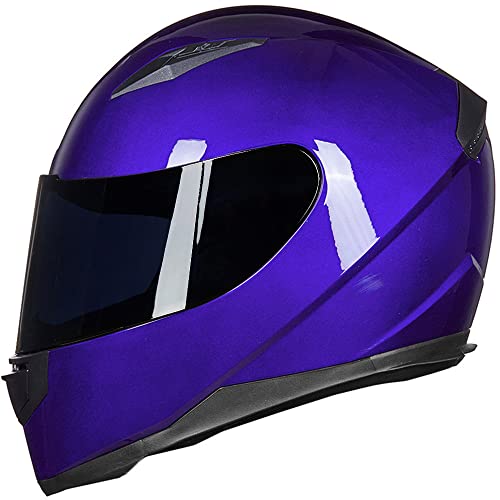 ILM Full Face Motorcycle Street Bike Helmet with Removable Winter Neck Scarf + 2 Visors DOT Model-JK313
