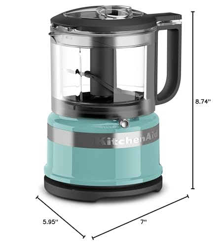 KitchenAid 3.5 Cup Food Chopper KFC3516AQ, Aqua Sky