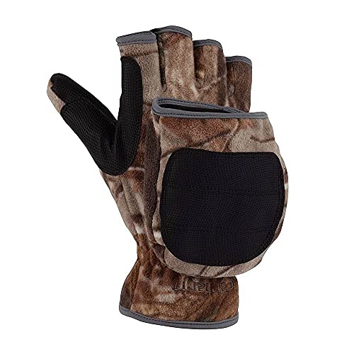 Carhartt Men's Hunt Fleece Camo Flip Mitten